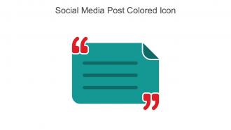 Social Media Post Colored Icon In Powerpoint Pptx Png And Editable Eps Format