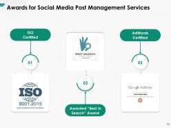 Social media post management proposal powerpoint presentation slides