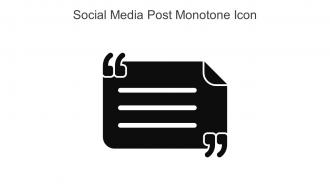 Social Media Post Monotone Icon In Powerpoint Pptx Png And Editable Eps Format