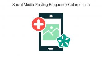 Social Media Posting Frequency Colored Icon In Powerpoint Pptx Png And Editable Eps Format