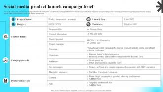 Social Media Product Launch Campaign Brief