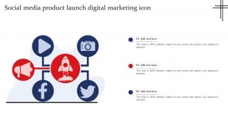 Social Media Product Launch Digital Marketing Icon