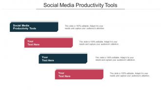 Social Media Productivity Tools Ppt Powerpoint Presentation Model Inspiration Cpb