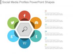 Social media profiles powerpoint shapes