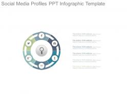 Social media profiles ppt infographic template