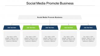 Social Media Promote Business Ppt Powerpoint Presentation Diagram Lists Cpb