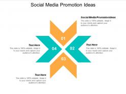 Social media promotion ideas ppt powerpoint presentation pictures icon cpb