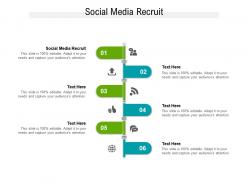 Social media recruit ppt powerpoint presentation gallery outline cpb
