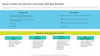 Social Media Recruitment Overview With Key Benefits Talent Search Techniques For Attracting Passive