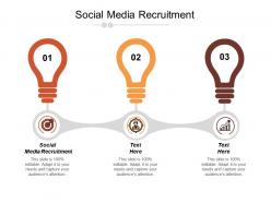Social media recruitment ppt powerpoint presentation infographic template good cpb