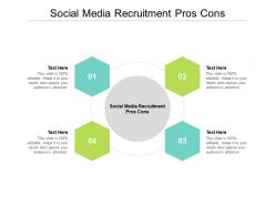Social media recruitment pros cons ppt powerpoint presentation summary ideas cpb