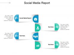Social media report ppt powerpoint presentation outline ideas cpb