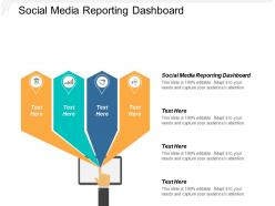 Social media reporting dashboard ppt powerpoint presentation model example cpb