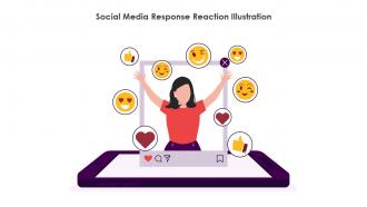 Social Media Response Reaction Illustration