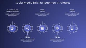 Social Media Risk Management Strategies In Powerpoint And Google Slides Cpb