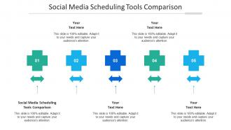 Social Media Scheduling Tools Comparison Ppt Powerpoint Presentation File Example File Cpb