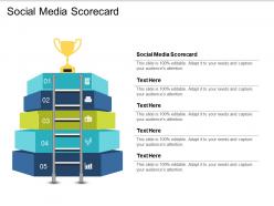 Social media scorecard ppt powerpoint presentation gallery slide cpb