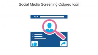 Social Media Screening Colored Icon In Powerpoint Pptx Png And Editable Eps Format