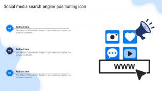 Social Media Search Engine Positioning Icon