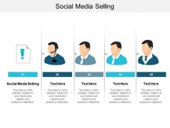 Social media selling ppt powerpoint presentation infographic template outline cpb