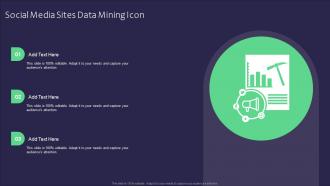 Social Media Sites Data Mining Icon