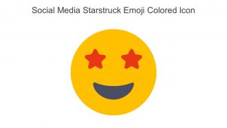 Social Media Starstruck Emoji Colored Icon In Powerpoint Pptx Png And Editable Eps Format