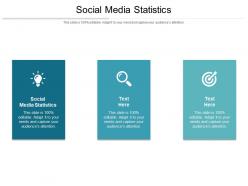 Social media statistics ppt powerpoint presentation background images cpb