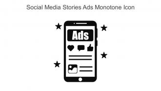 Social Media Stories Ads Monotone Icon In Powerpoint Pptx Png And Editable Eps Format