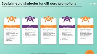 Social Media Strategies For Gift Card Promotions