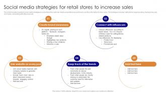 Social Media Strategies For Retail Stores To Increase Sales Social Media Marketing For Online