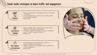Social Media Strategies To Boost Traffic And Engagement Beauty Spa Business Plan BP SS