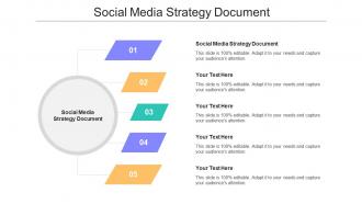 Social Media Strategy Document Ppt Powerpoint Presentation Slides Ideas Cpb