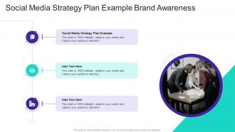 Social Media Strategy Plan Example Brand Awareness In Powerpoint And Google Slides Cpb