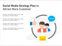 Social media strategy plan to attract more customer