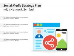 Social Media Strategy Plan With Network Symbol