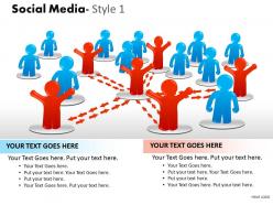 77084329 style hierarchy social 1 piece powerpoint presentation diagram infographic slide
