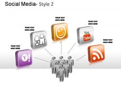 Social media style 2 powerpoint presentation slides