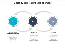 Social media talent management ppt powerpoint presentation outline information cpb