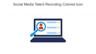 Social Media Talent Recruiting Colored Icon In Powerpoint Pptx Png And Editable Eps Format