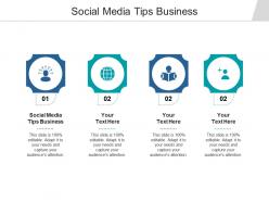 Social media tips business ppt powerpoint presentation pictures brochure cpb