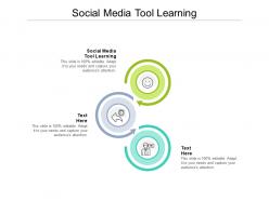 Social media tool learning ppt powerpoint presentation infographic template background image cpb