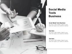 Social media tools business ppt powerpoint presentation gallery model cpb