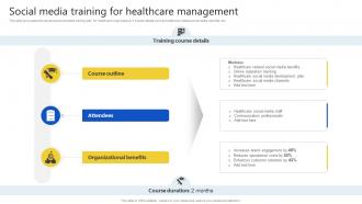 Social Media Training For Healthcare Management