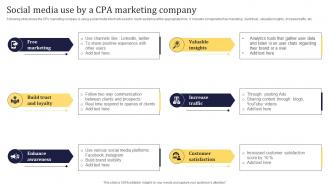 Social Media Use By A CPA Marketing Company