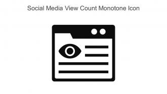 Social Media View Count Monotone Icon In Powerpoint Pptx Png And Editable Eps Format