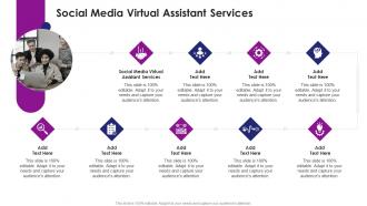 Social Media Virtual Assistant Services In Powerpoint And Google Slides Cpb