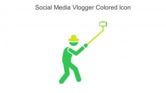Social Media Vlogger Colored Icon In Powerpoint Pptx Png And Editable Eps Format