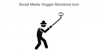 Social Media Vlogger Monotone Icon In Powerpoint Pptx Png And Editable Eps Format