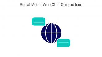 Social Media Web Chat Colored Icon In Powerpoint Pptx Png And Editable Eps Format