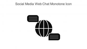 Social Media Web Chat Monotone Icon In Powerpoint Pptx Png And Editable Eps Format